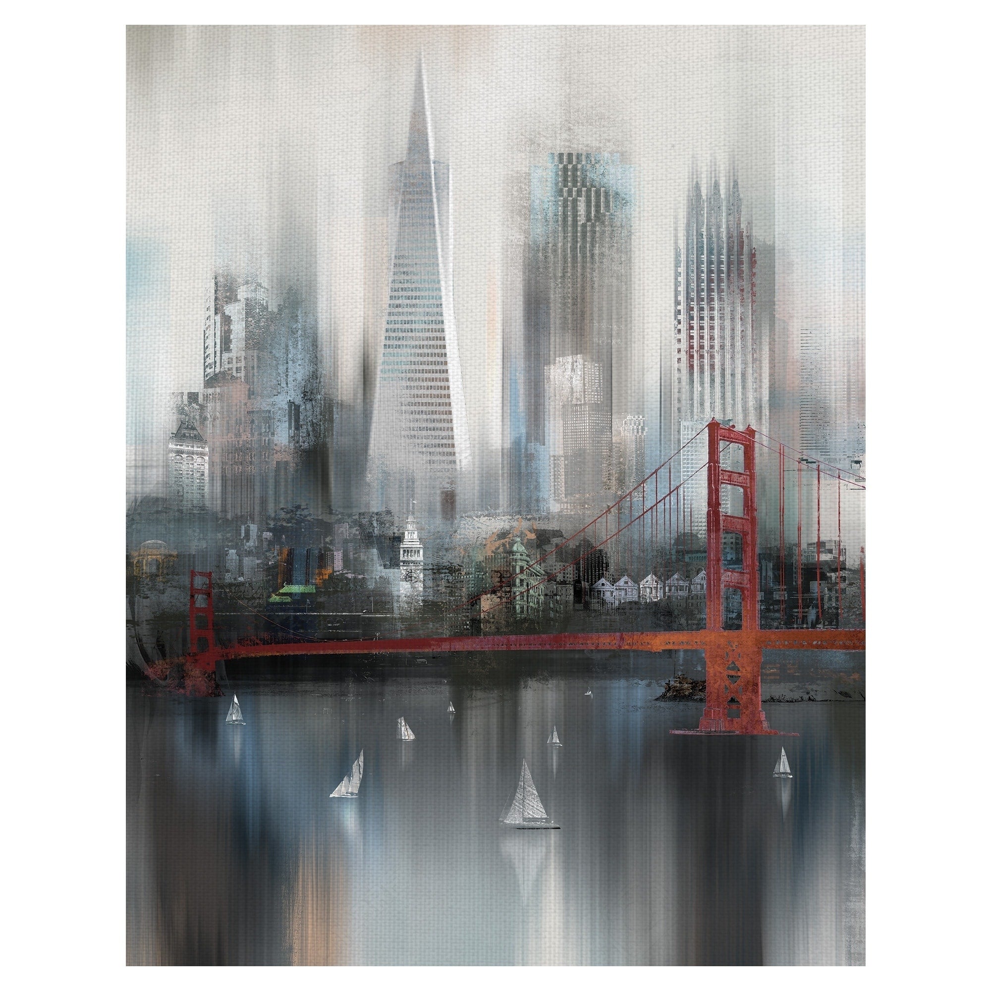 Cityscape San Francisco Wrapped Canvas Art Print