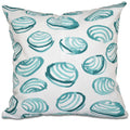 Clams Geometric Print 18 Inch Throw Pillow