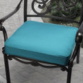 Clara 19 Inch Indoor Outdoor Teal Blue Cushion Made With Sunbrella Fabric