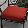 Clara 20 Inch Outdoor Red Cushion Made With Sunbrella