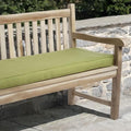 Clara Outdoor Green Bench Cushion Made With Sunbrella