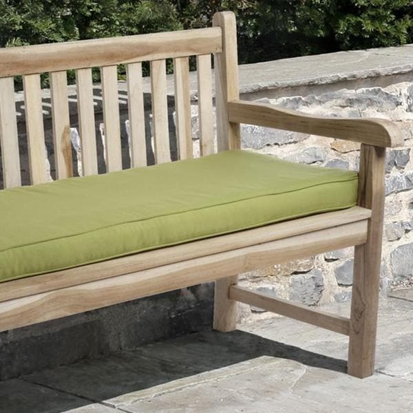 Clara Outdoor Green Bench Cushion Made With Sunbrella