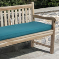 Clara 60 Inch Indoor Outdoor Teal Blue Bench Cushion Made With Sunbrella