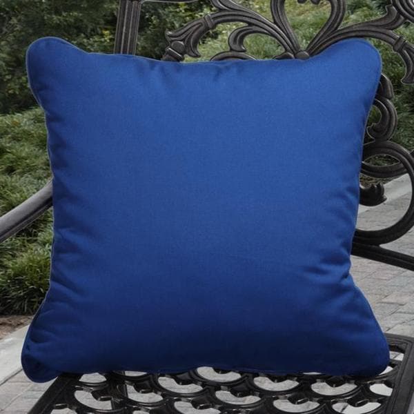 Clara Indoor Outdoor Blue Pillows Made With Sunbrella Set Of 2