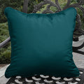 Clara Indoor Outdoor Teal Blue Pillows Made With Sunbrella Set Of 2