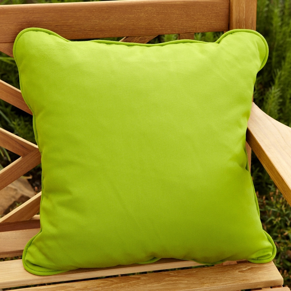 Clara Outdoor Green Throw Pillows Made With Sunbrella Set Of 2