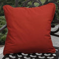 Clara Outdoor Red Throw Pillows Made With Sunbrella Set Of 2