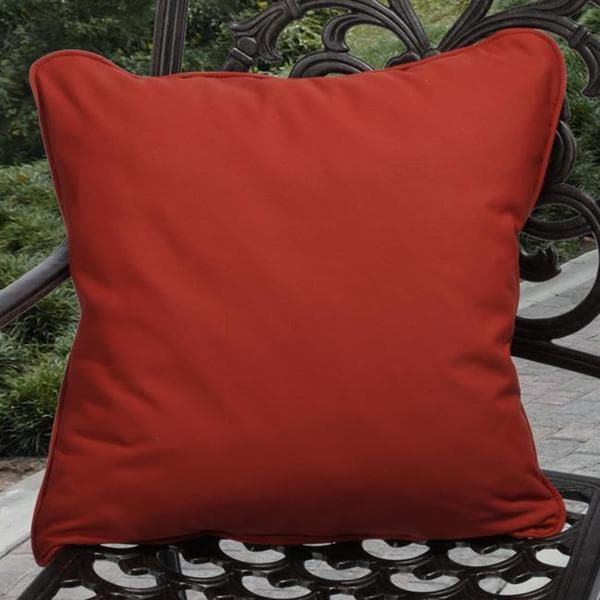 Clara Outdoor Red Throw Pillows Made With Sunbrella Set Of 2