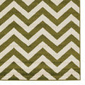 Power Loomed Claremont Chevron Blue Polypropylene Rug 8 X 10 8 X 102