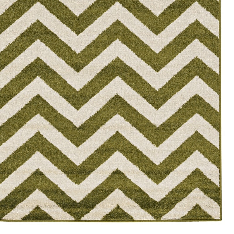 Power Loomed Claremont Chevron Blue Polypropylene Rug 8 X 10 8 X 102