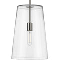 Clarion Collection Brushed Nickel One Light Medium Pendant 17.7 X 13.3 X 13.3