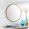 Clarissa Classic Modern Gold 22 Inch Round Mirror 22 H X 22 W
