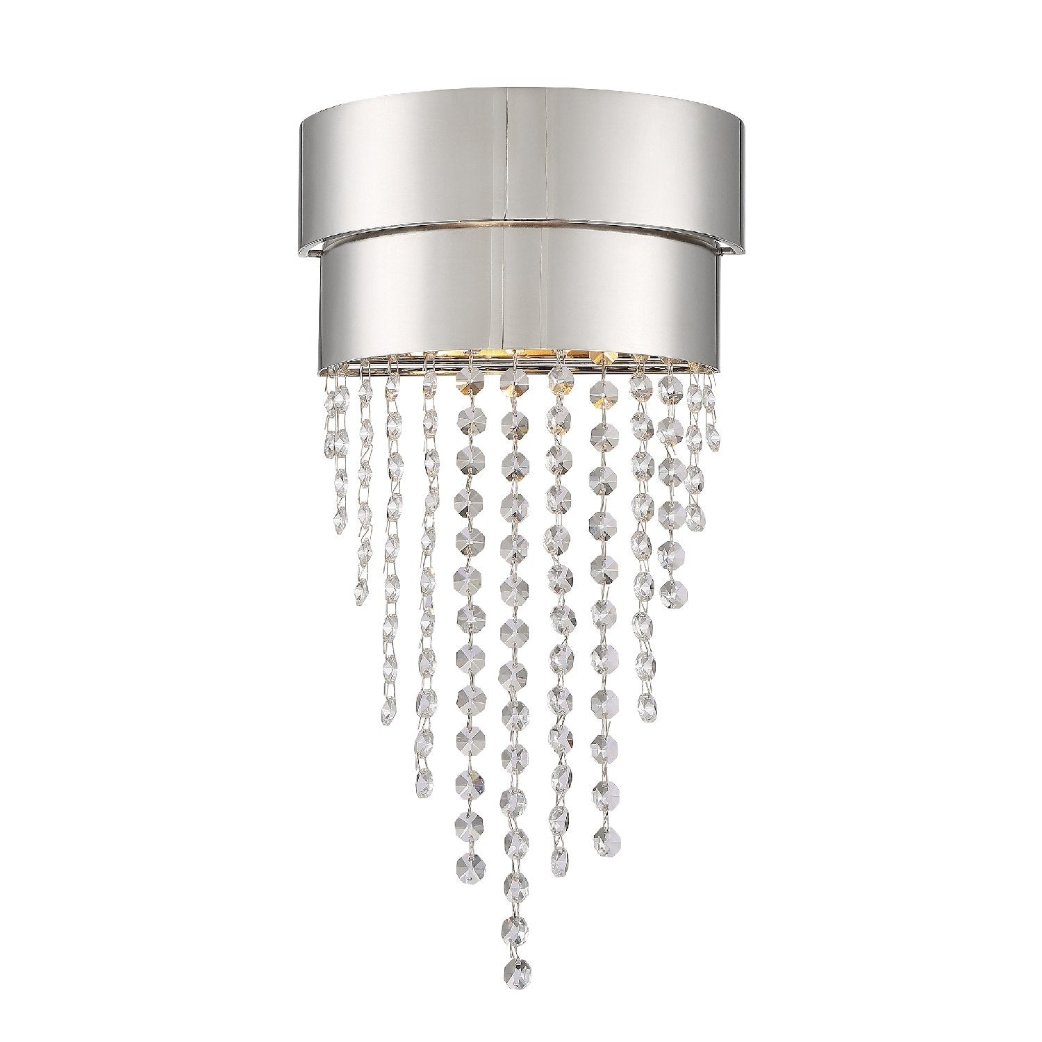 Clarksen 2 Light Polished Nickel Wall Mount 9 W X 18 H X 4.5 D