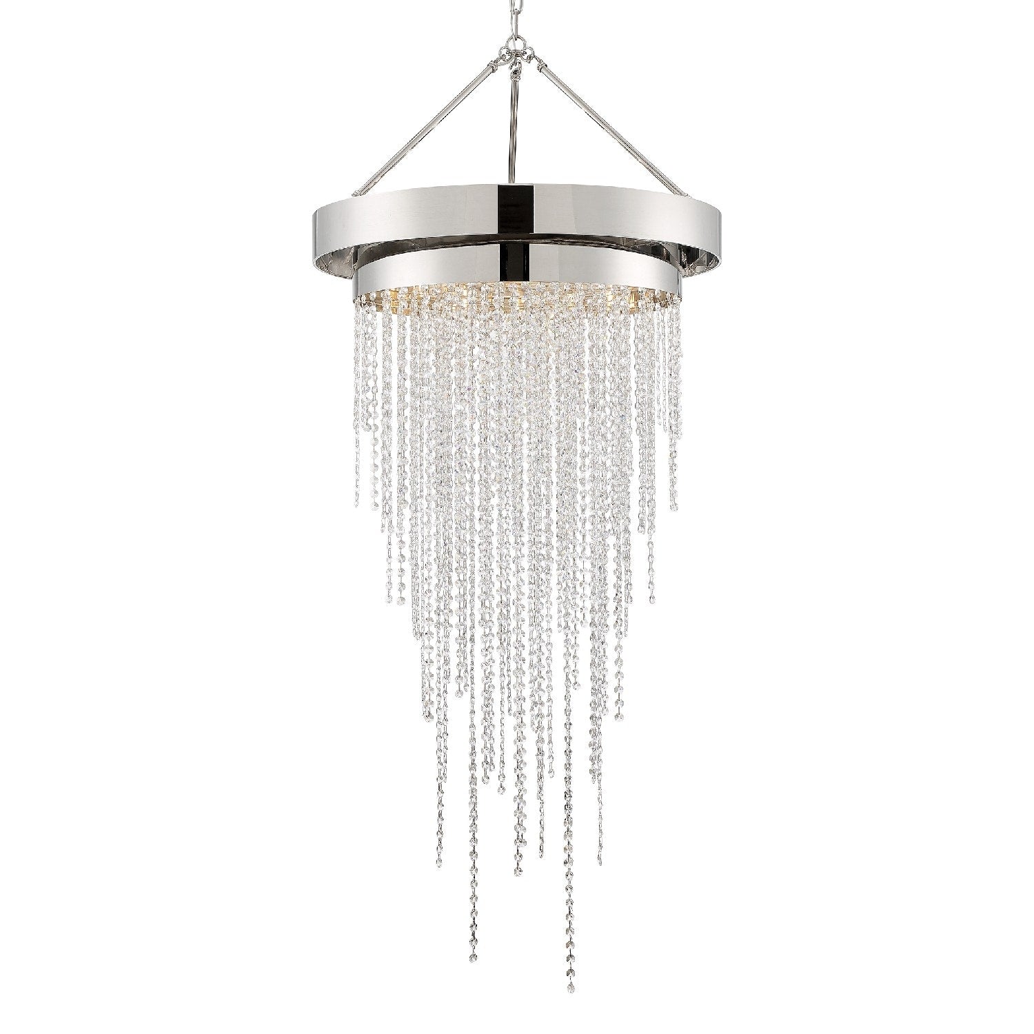 Clarksen 6 Light Polished Nickel Chandelier 26 W X 60.25 H