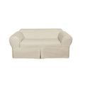Classic 2 Piece Cotton Twill Loveseat Slipcover