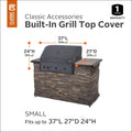 Classic Accessories Black Cover For Built In Grills