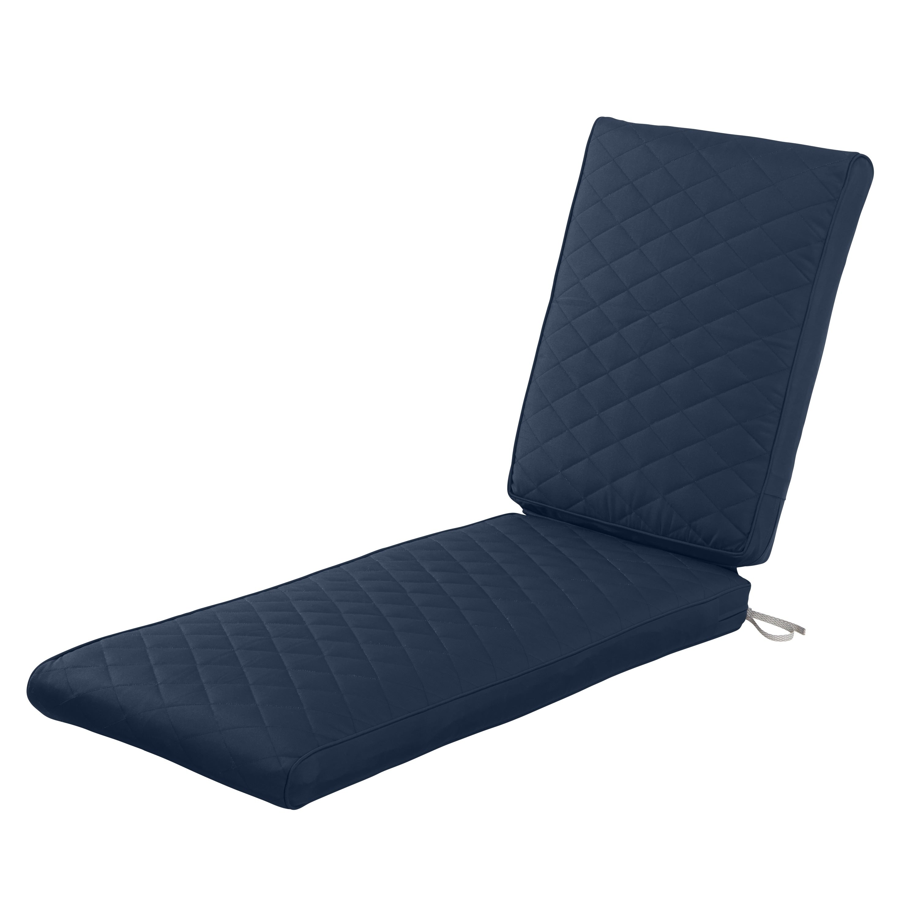 Classic Accessories Montlake Fadesafe Rectangle Chaise Seat Quilted Lounge Cushion 72 L X 21 W X 3 H 72 L X 21 W X 3 H