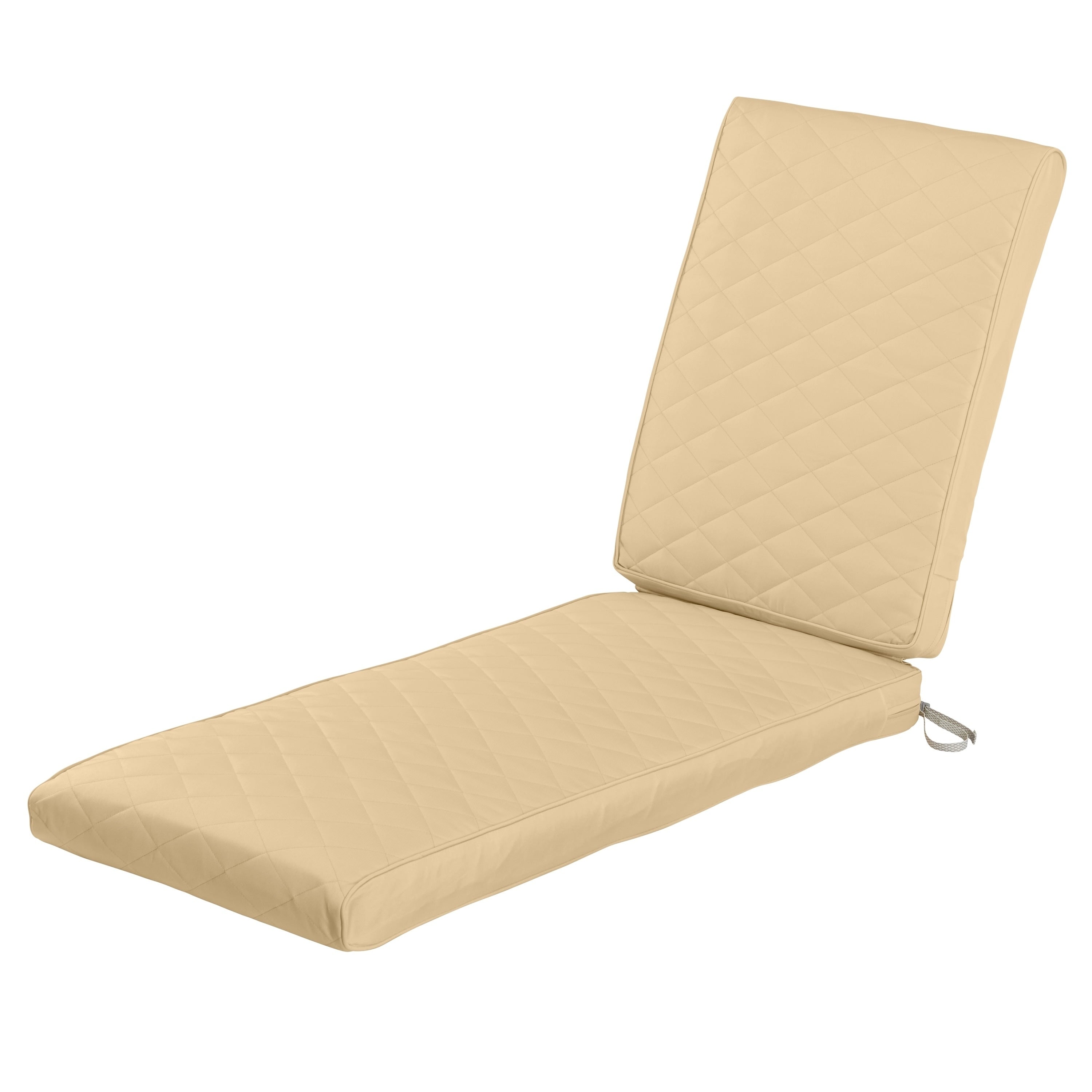Classic Accessories Montlake Fadesafe Rectangle Chaise Seat Quilted Lounge Cushion 80 L X 26 W X 3 H 80 L X 26 W X 3 H