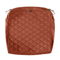 Classic Accessories Montlake Fadesafe Square Rectangle Seat Quilted Lounge Cushion Cover Spice