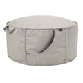 Classic Accessories Montlake Frameless Indoor Outdoor Bean Bag Ottoman Heather Grey