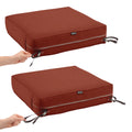 Montlake Fadesafe Rectangular Patio Lounge Seat Cushion Slip Cover 5 Thick Heavy Duty Outdoor Patio Cushion