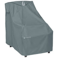 Classic Accessories Storigami Easy Fold High Back Chair Cover Monument Grey