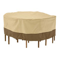 Classic Accessories Veranda Round Patio Table Chair Set Cover