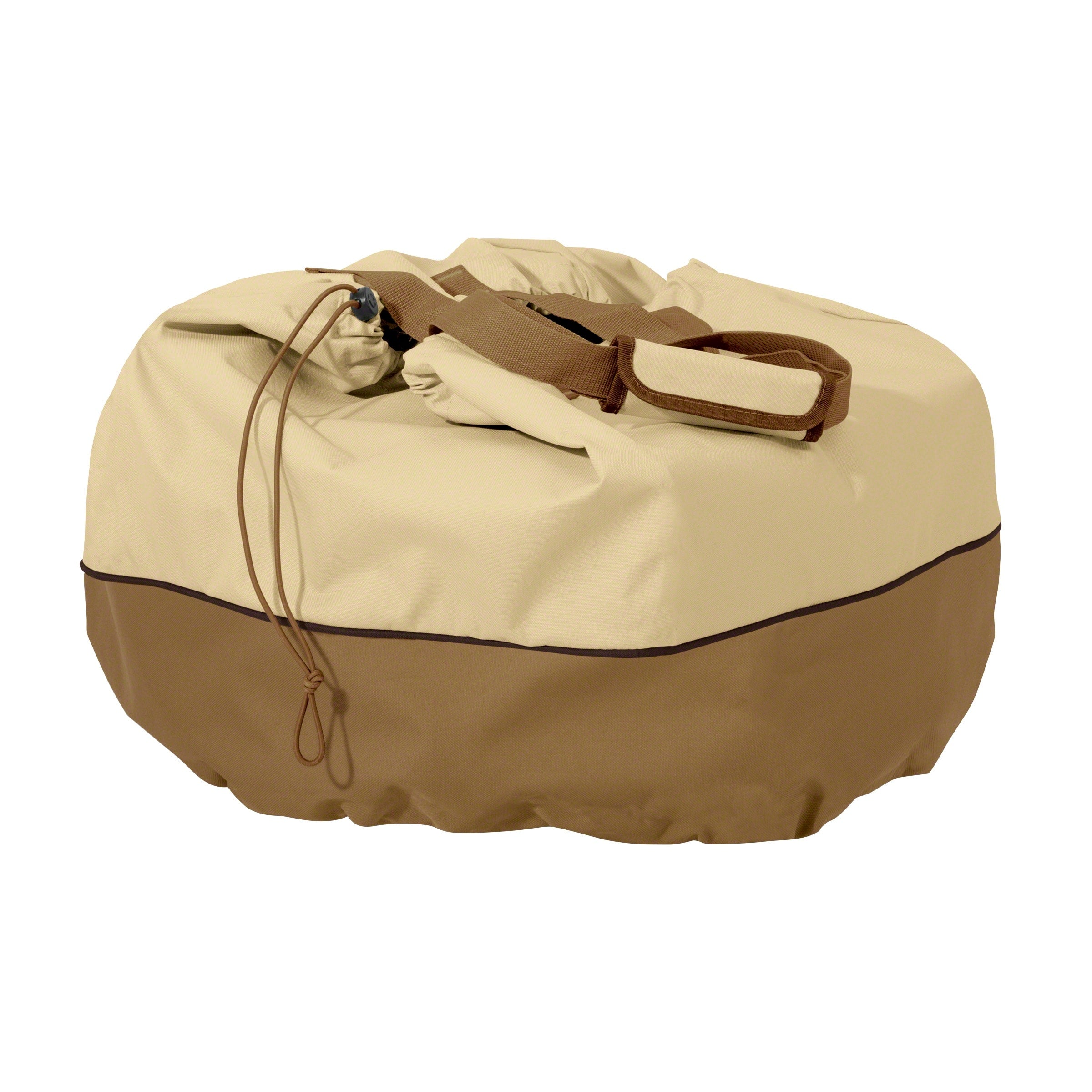 Classic Accessories Veranda Water Resistant 22 Inch Round Table Top Grill Cover Carry Bag