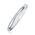 Classic Bangle In 14K White Gold 5.0Mm
