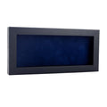 Classic Black Wood Shadown Box Frame With Acrylic Front Navy Blue Suede Backing 30 Sizes