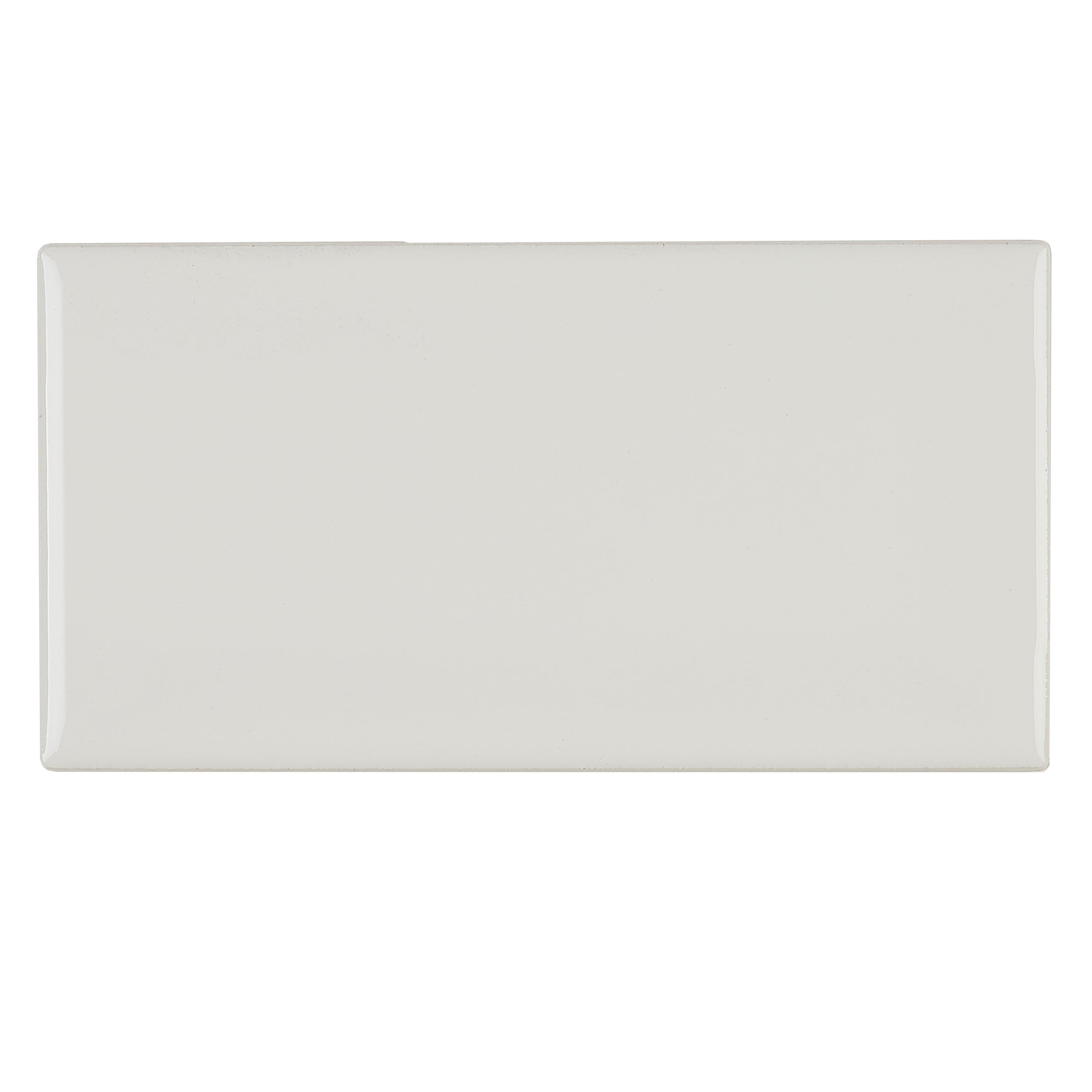 Classic Ceramic 3X6 Inch Bevel Wall Tile In White 3X6