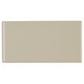 Classic Ceramic 3X6 Inch Bullnose 3 Inch Side In Matte Urban Putty 3X6