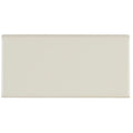 Classic Ceramic 3X6 Inch Bullnose 6 Inch Side In Almond 3X6