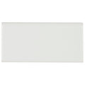 Classic Ceramic 3X6 Inch Bullnose 6 Inch Side In Matte Arctic White 3X6