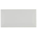 Classic Ceramic 3X6 Inch Bullnose 6 Inch Side In Matte Elemental Tan 3X6
