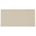 Classic Ceramic 3X6 Inch Bullnose 6 Inch Side In Matte Urban Putty 3X6