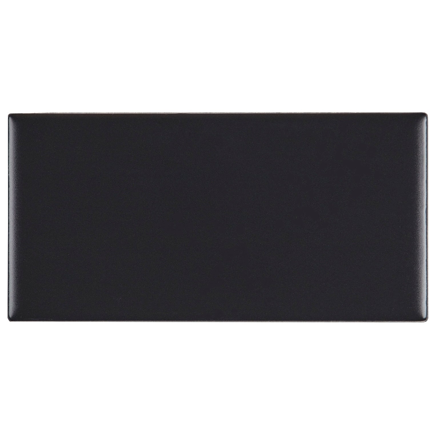 Classic Ceramic 3X6 Inch Wall Tile In Matte Black 3X6