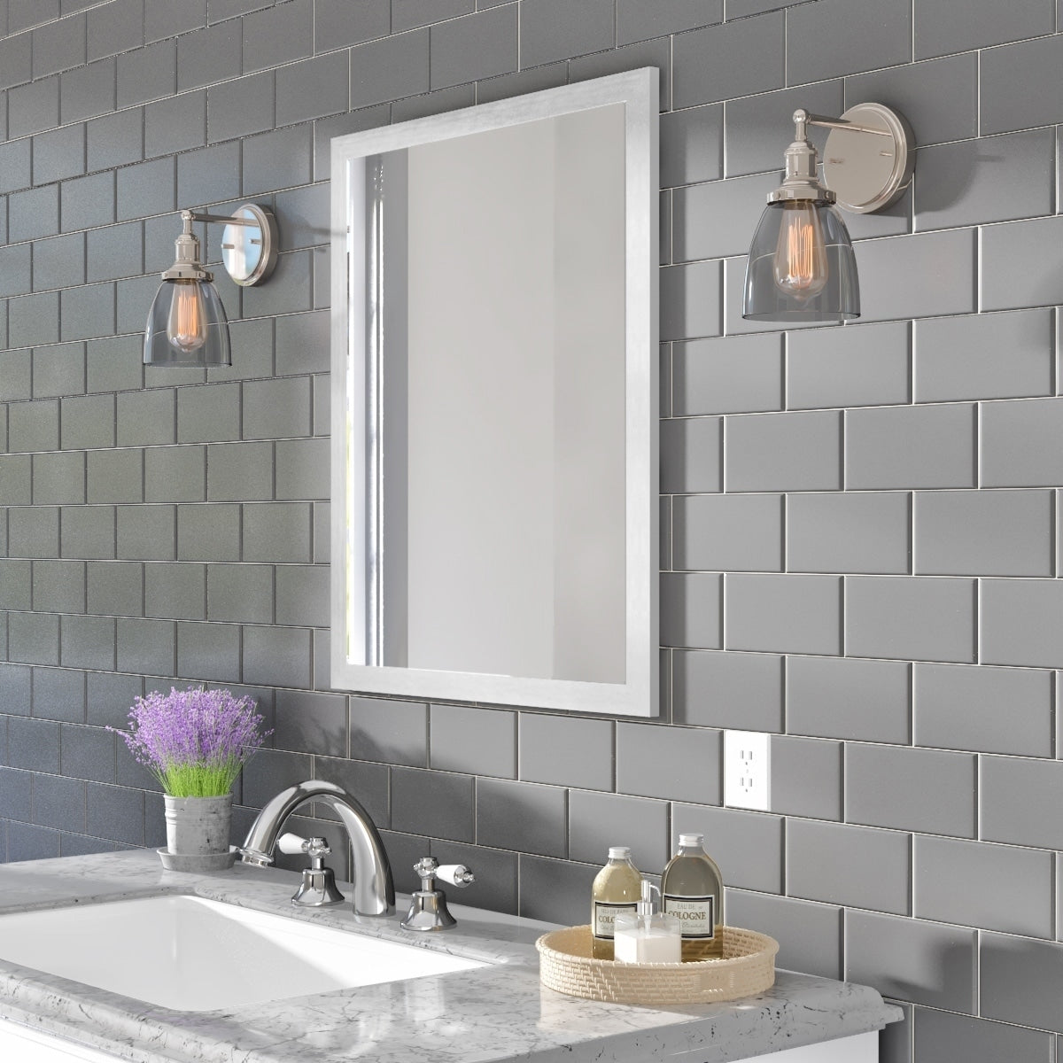 Classic Ceramic 3X6 Inch Wall Tile In Matte Desert Gray 3X6