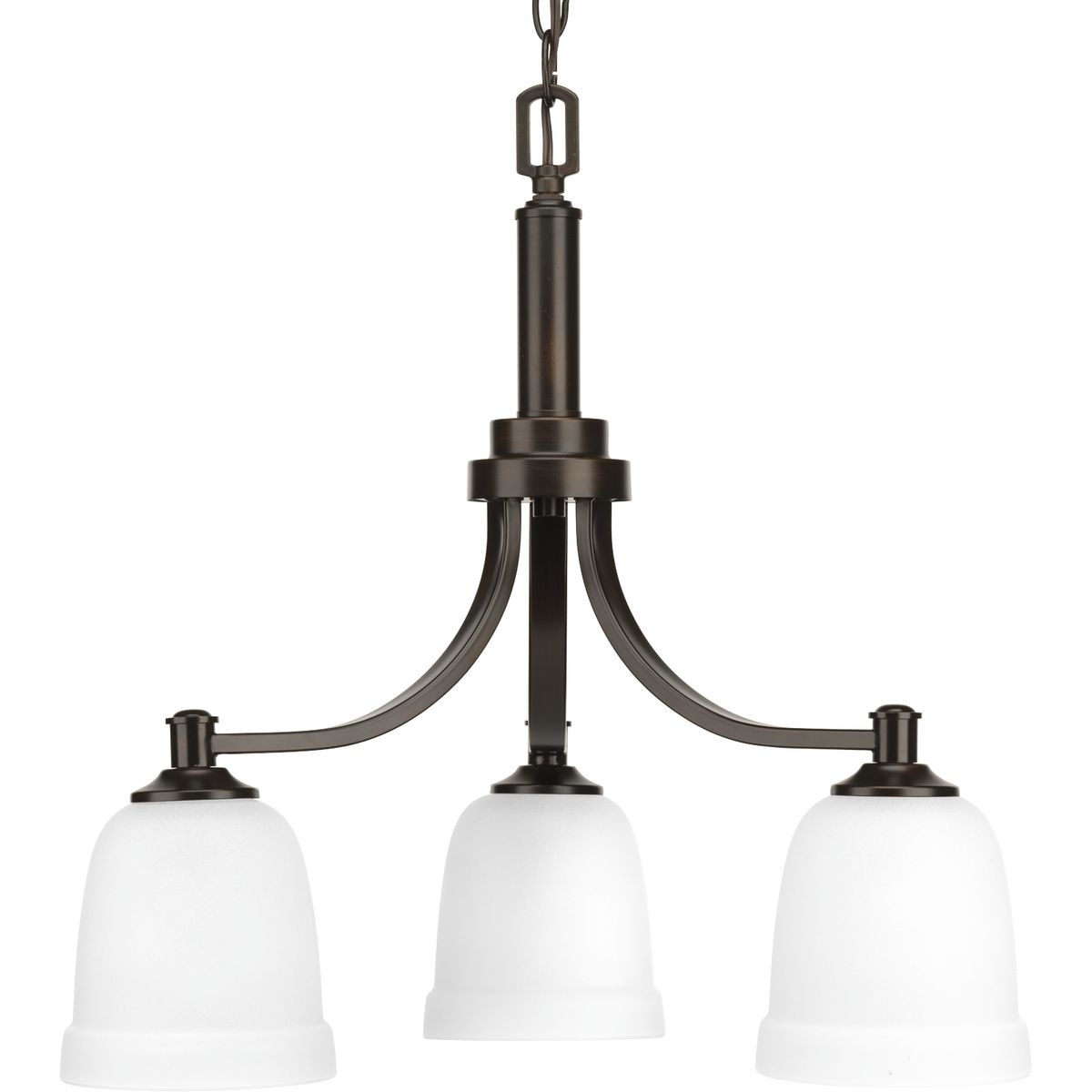 Classic Collection 3 Light Brushed Nickel Chandelier