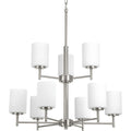 Classic Collection 3 Light Brushed Nickel Chandelier
