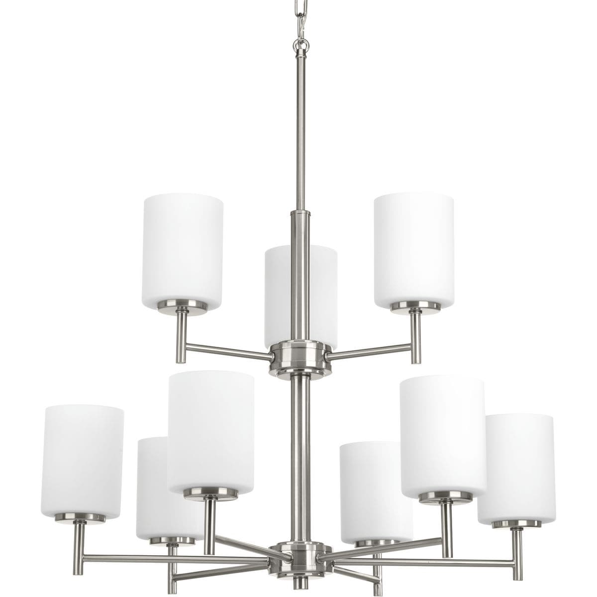 Classic Collection 3 Light Brushed Nickel Chandelier