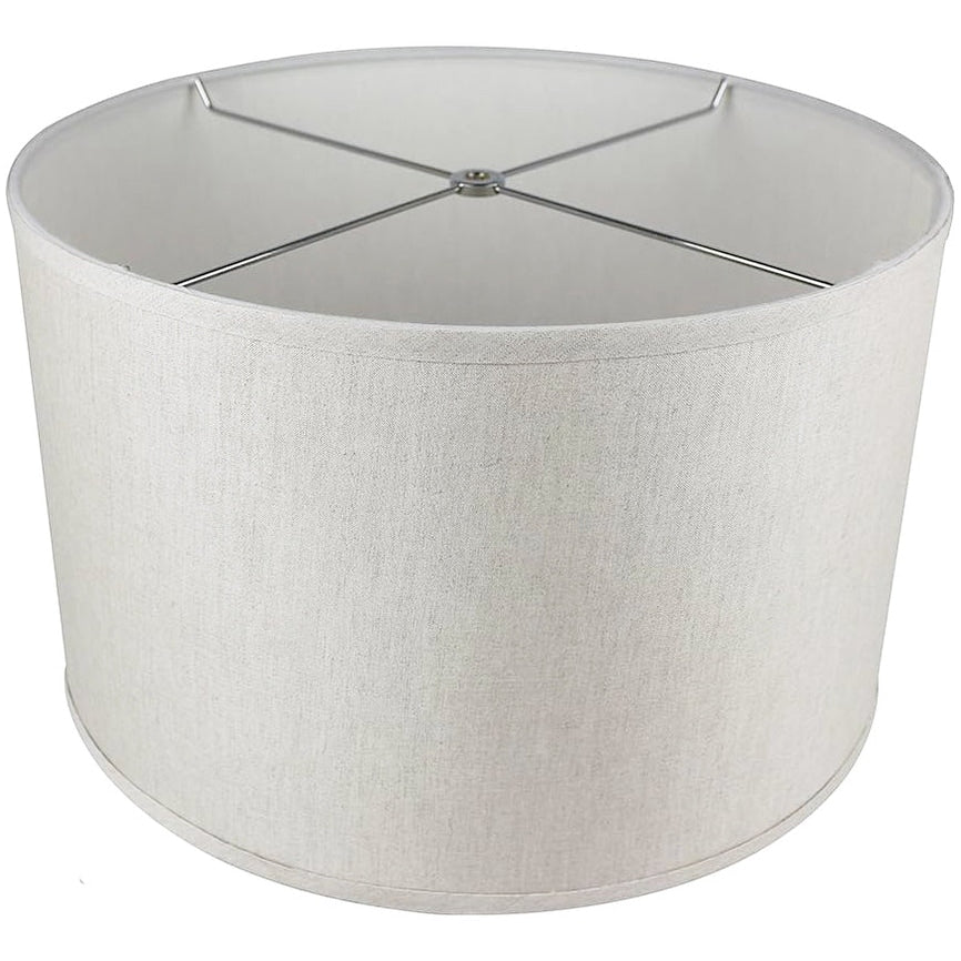 Classic Drum Smooth Linen Lamp Shade 8 To 16 Bottom Size