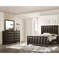 Classic Espresso Finish Bed Dresser Mirror 3Pc Bedroom Furniture Set