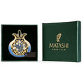 Classic Gold Plated Pomegranate With Star Of David Hanging Ornament By Matashi