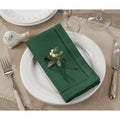 Saro Lifestyle Jasper Green Classic Hemstitch Border Cocktail Napkin Set Of 12