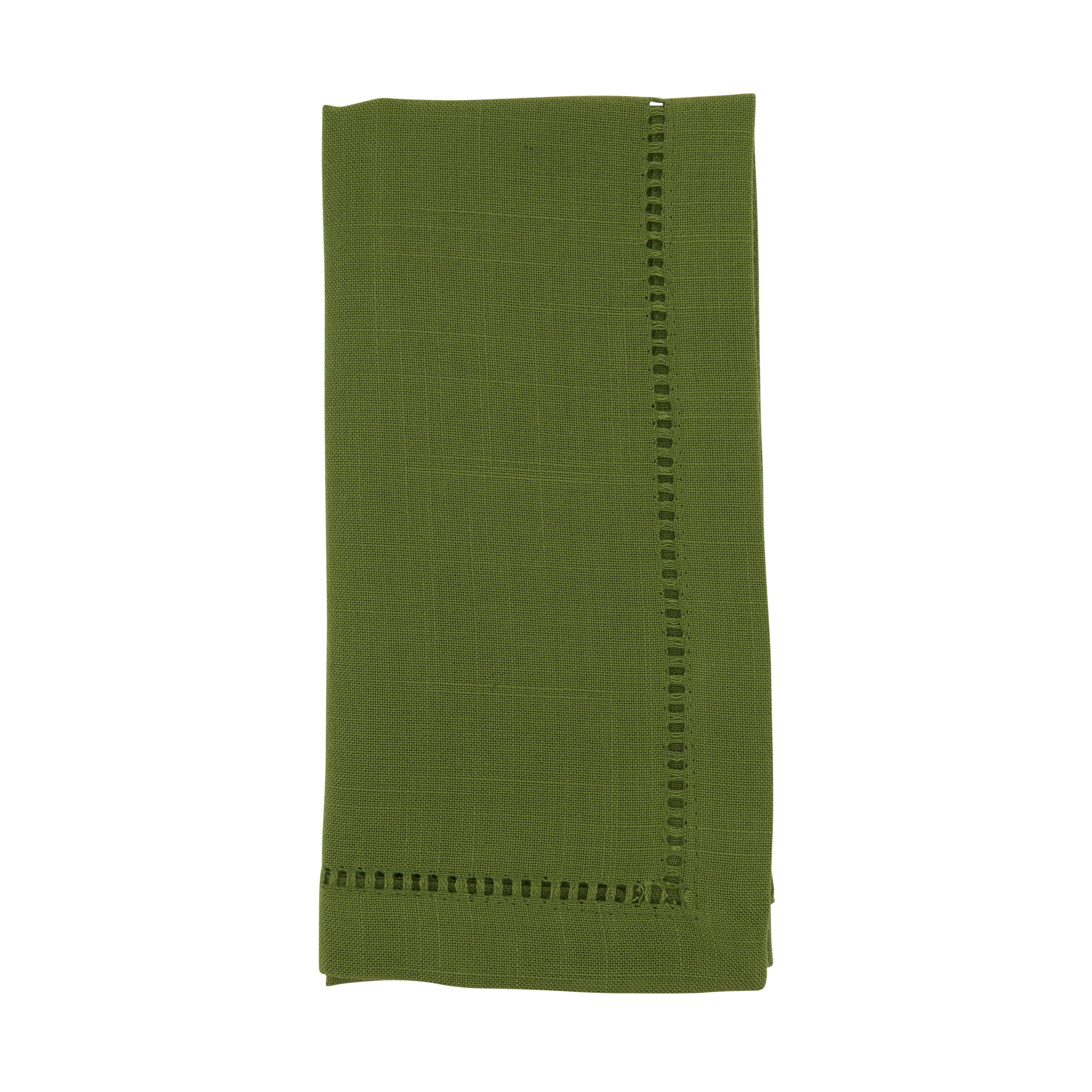 Classic Hemstitch Border Dinner Napkin Set Of 12