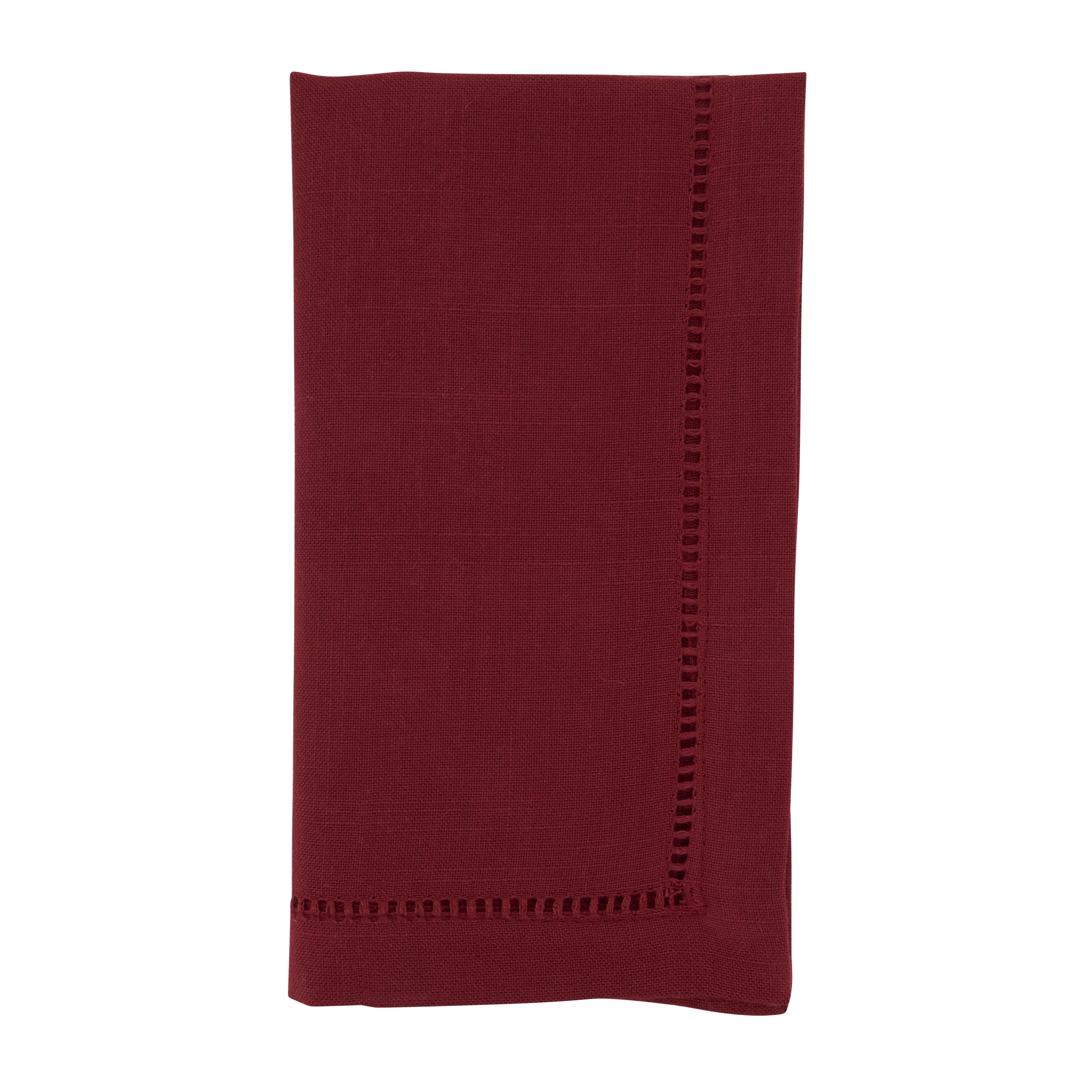 Classic Hemstitch Border Dinner Napkin Set Of 12