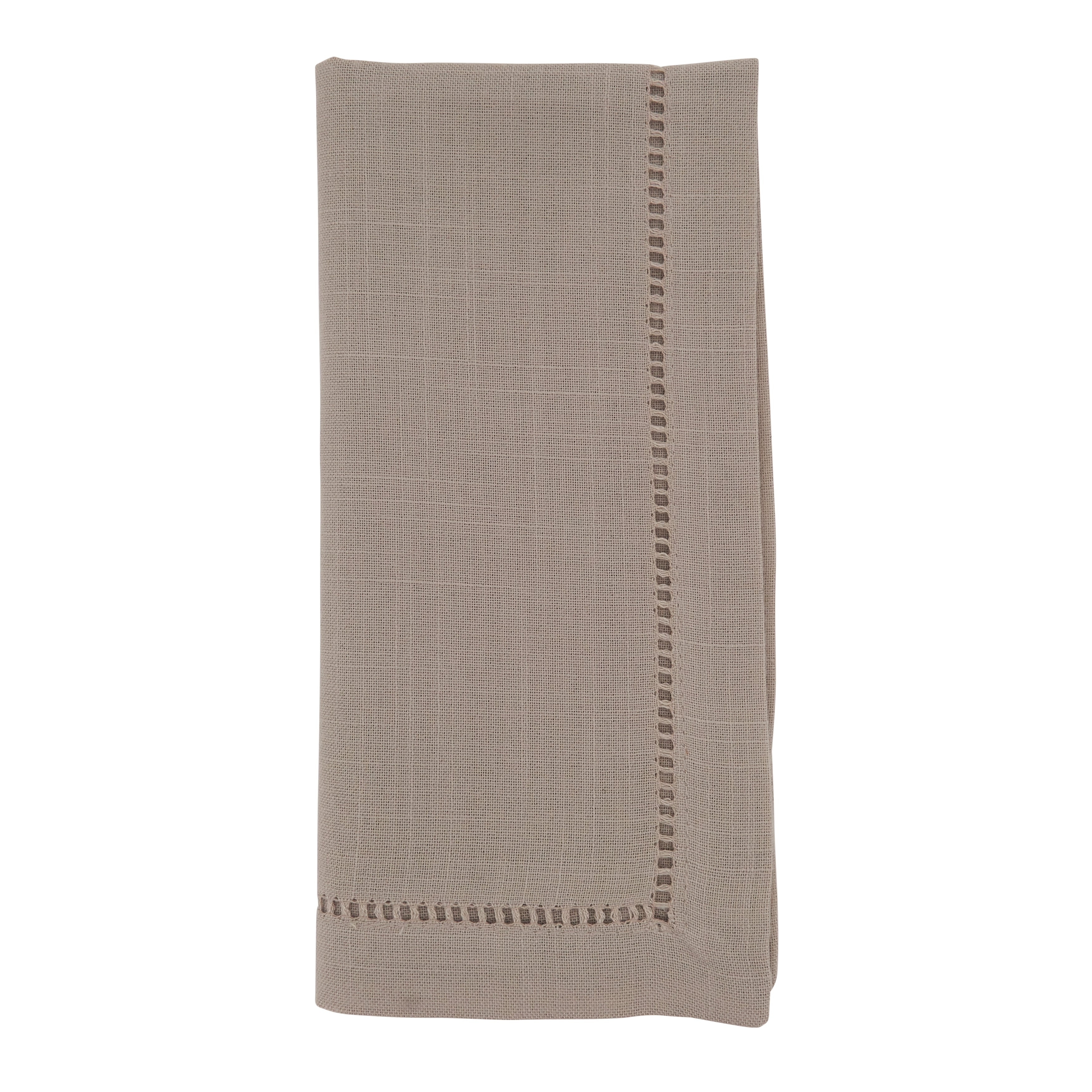 Classic Hemstitch Border Dinner Napkin Set Of 12