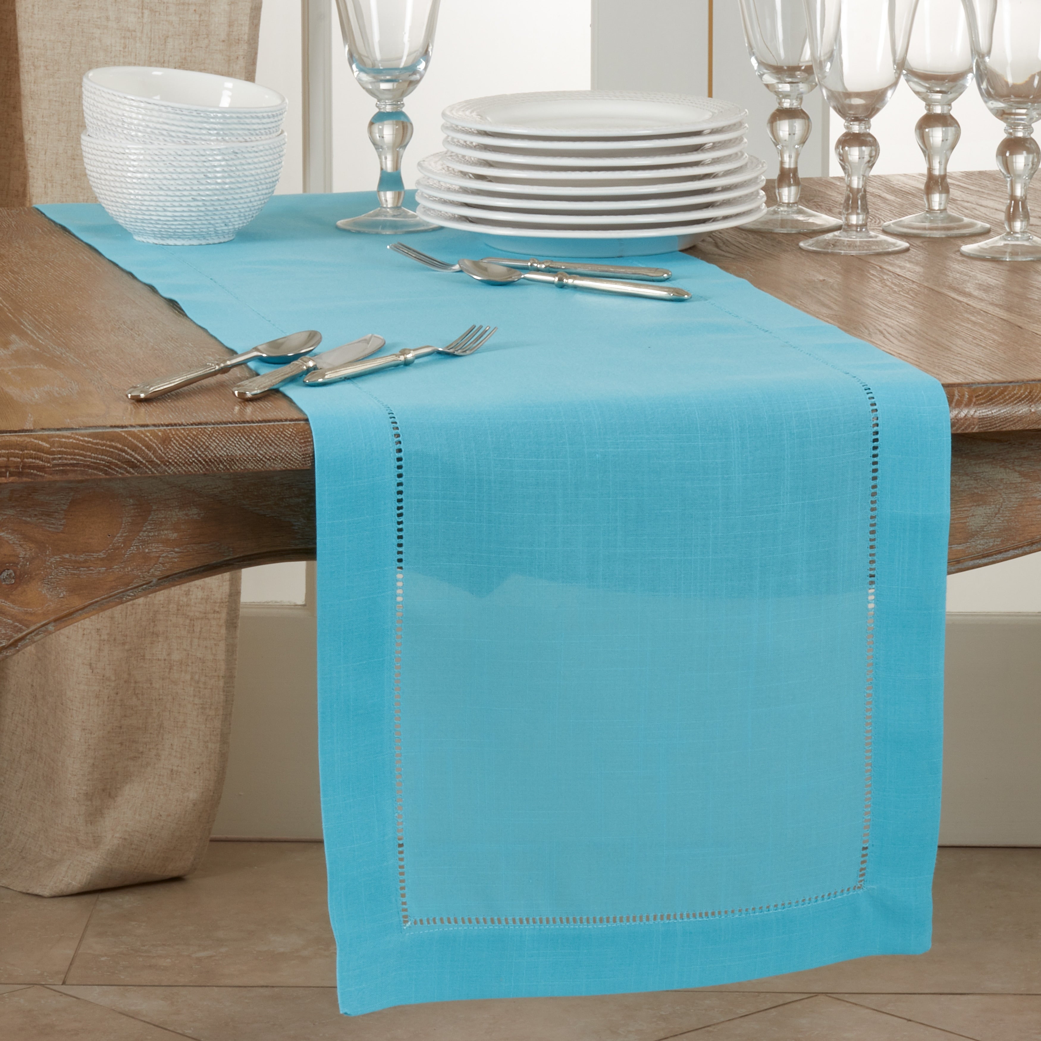 Classic Hemstitch Border Table Runner