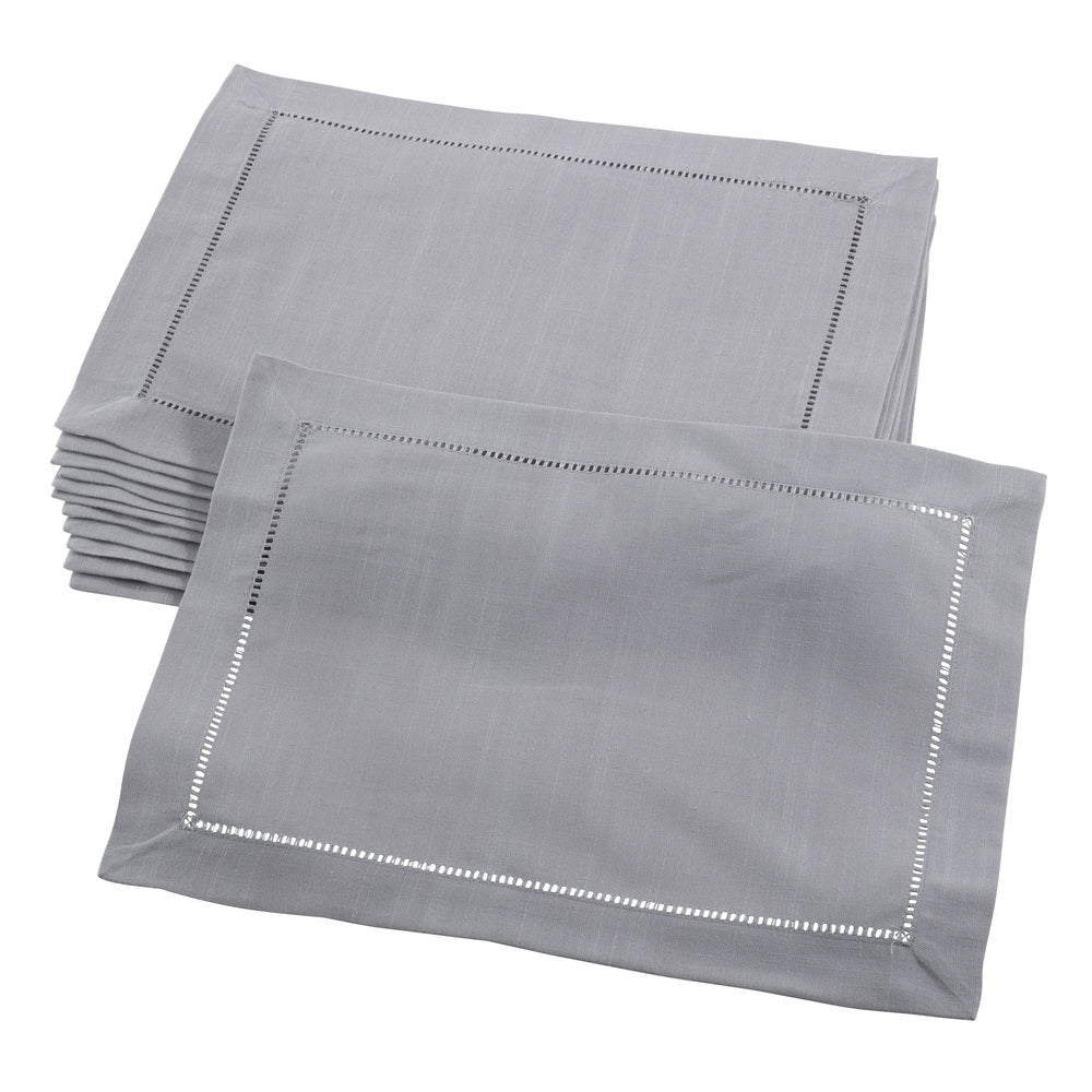 Rochester Collection Hemstitched Placemat Set Of 12